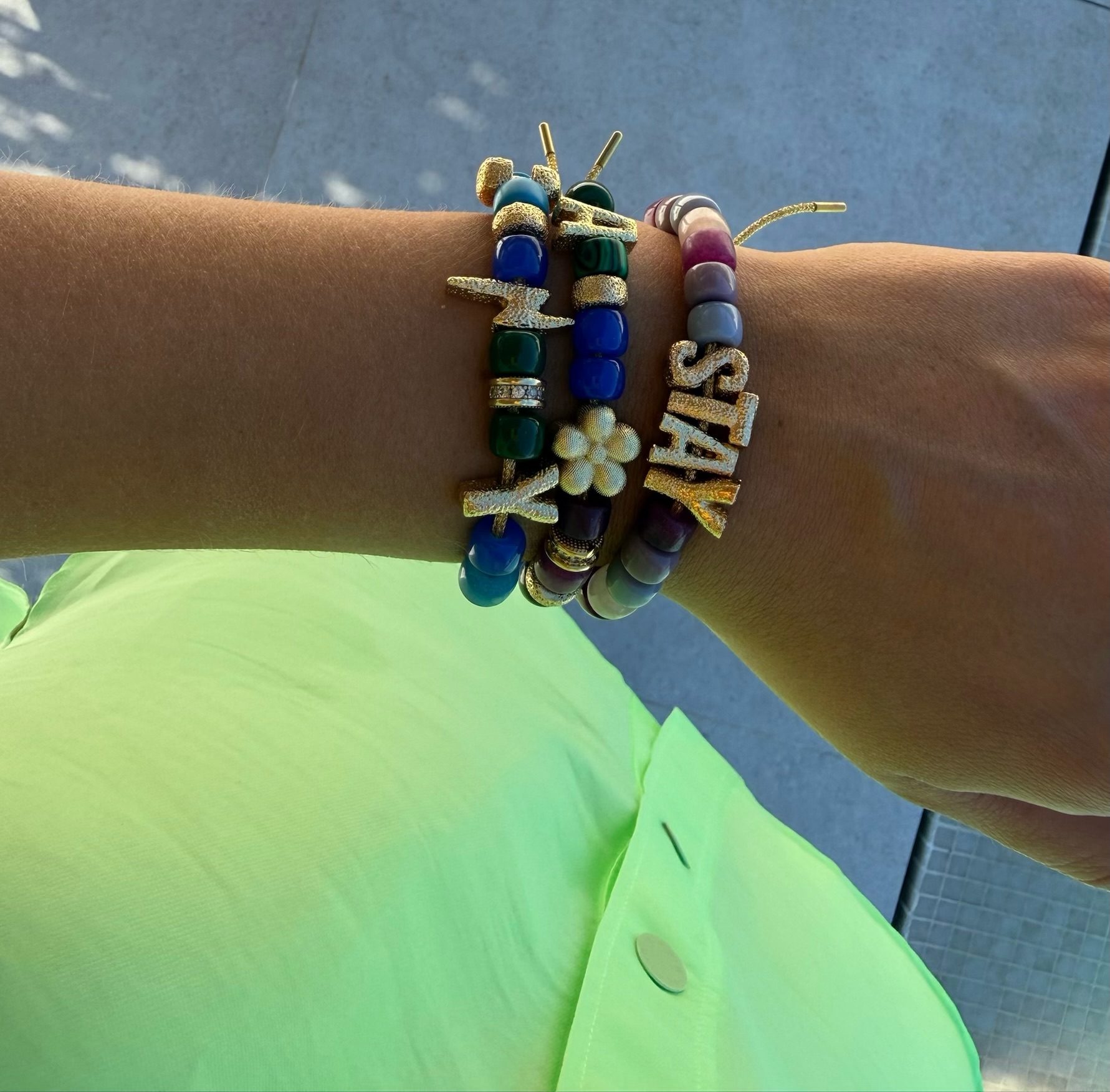 Personalised Big Letter Bracelet